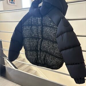 Moncler Black and Gray Kids Puffer Jacket